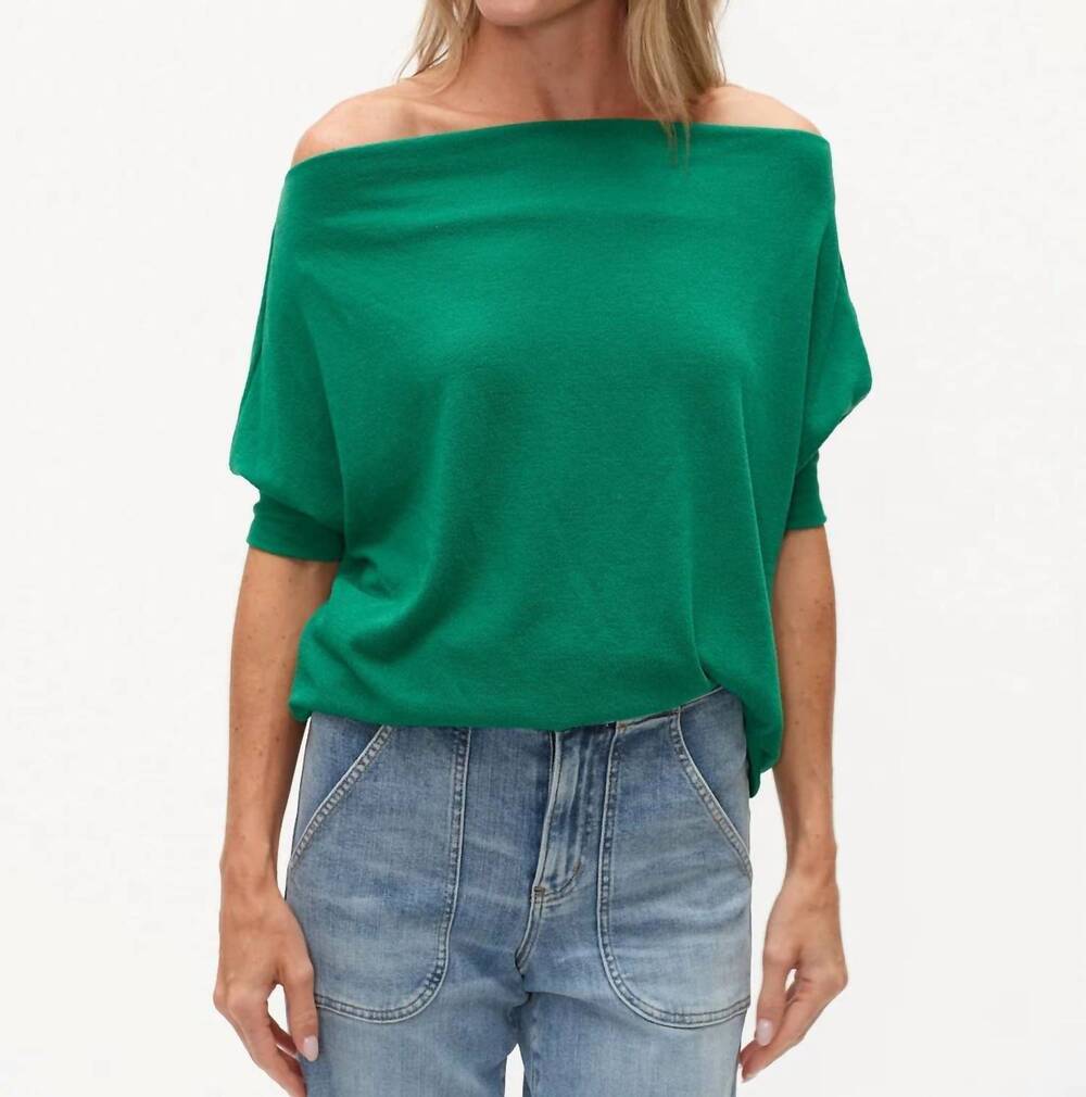 NEW SIX/FIFTY anywhere short sleeve top in green